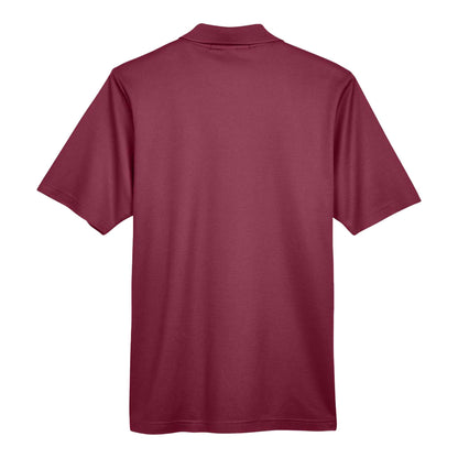Devon & Jones DG20 custom polo in burgundy, back view