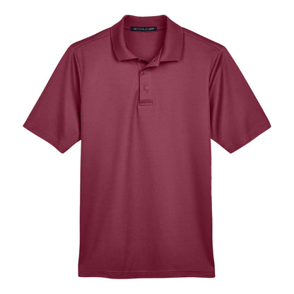 Devon & Jones DG20 custom polo in burgundy, front view