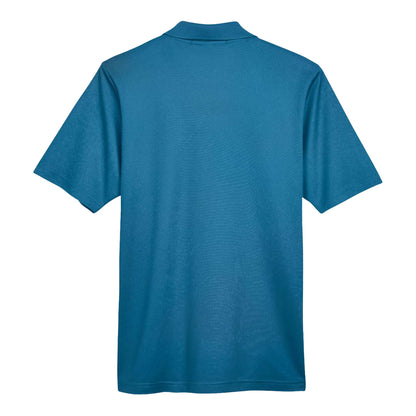 Devon & Jones DG20 custom polo in dark teal, back view