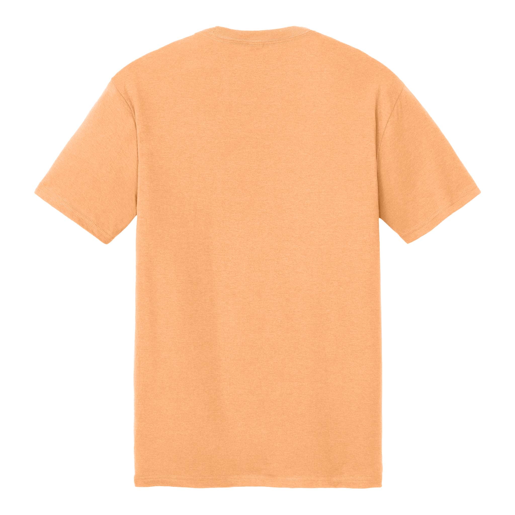District DM130 custom short sleeve t-shirt in apricot, back view