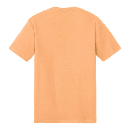 District DM130 custom short sleeve t-shirt in apricot, back view