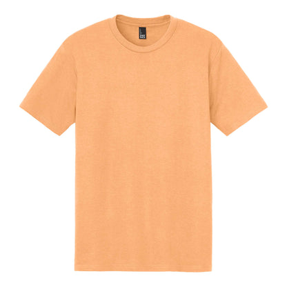 District DM130 custom short sleeve t-shirt in apricot, front view