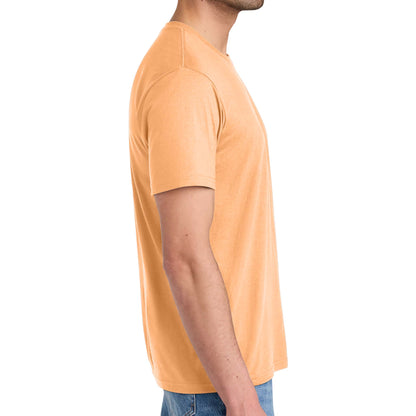 District DM130 custom short sleeve t-shirt in apricot, right side view