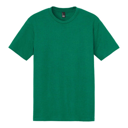 District DM130 custom short sleeve t-shirt in jewel green, front view