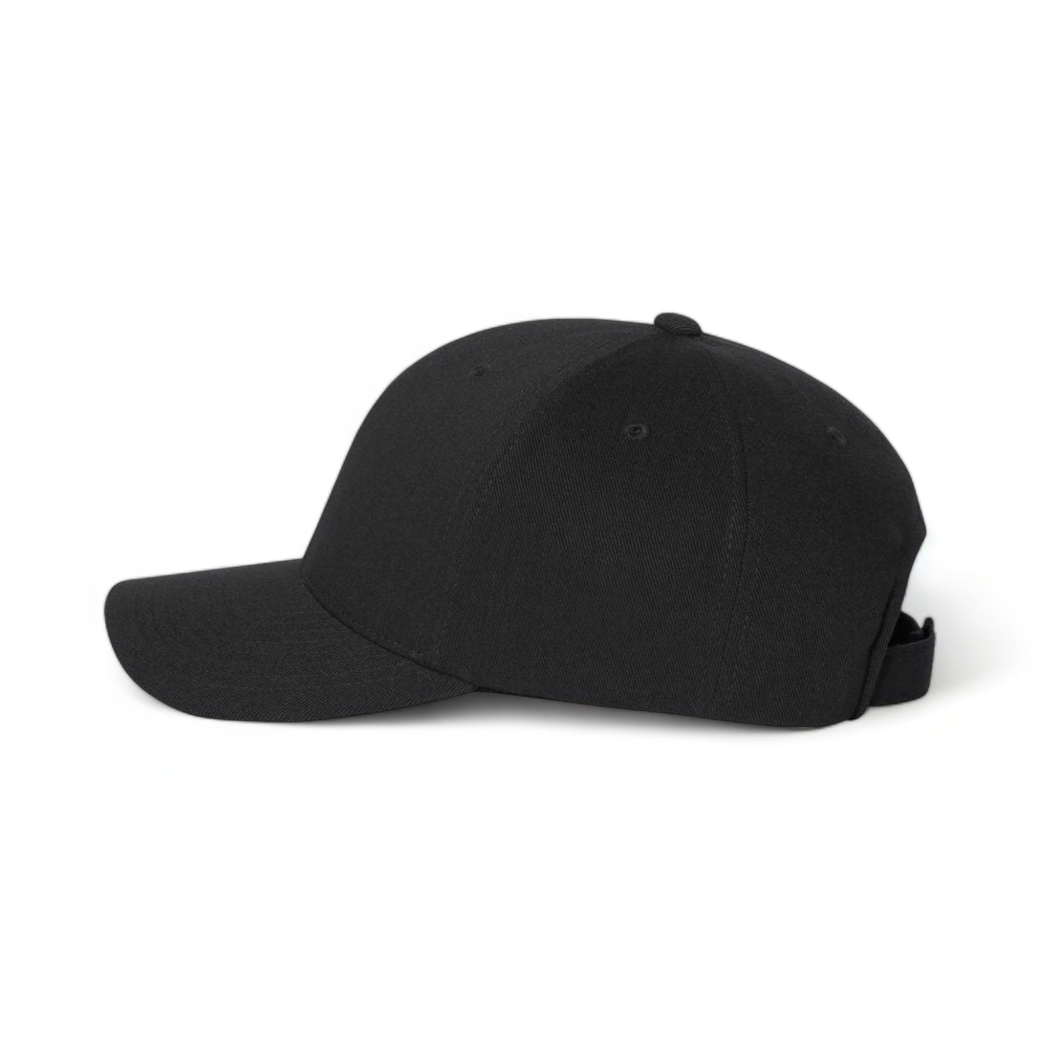 Side view of Flexfit 110C custom hat in black