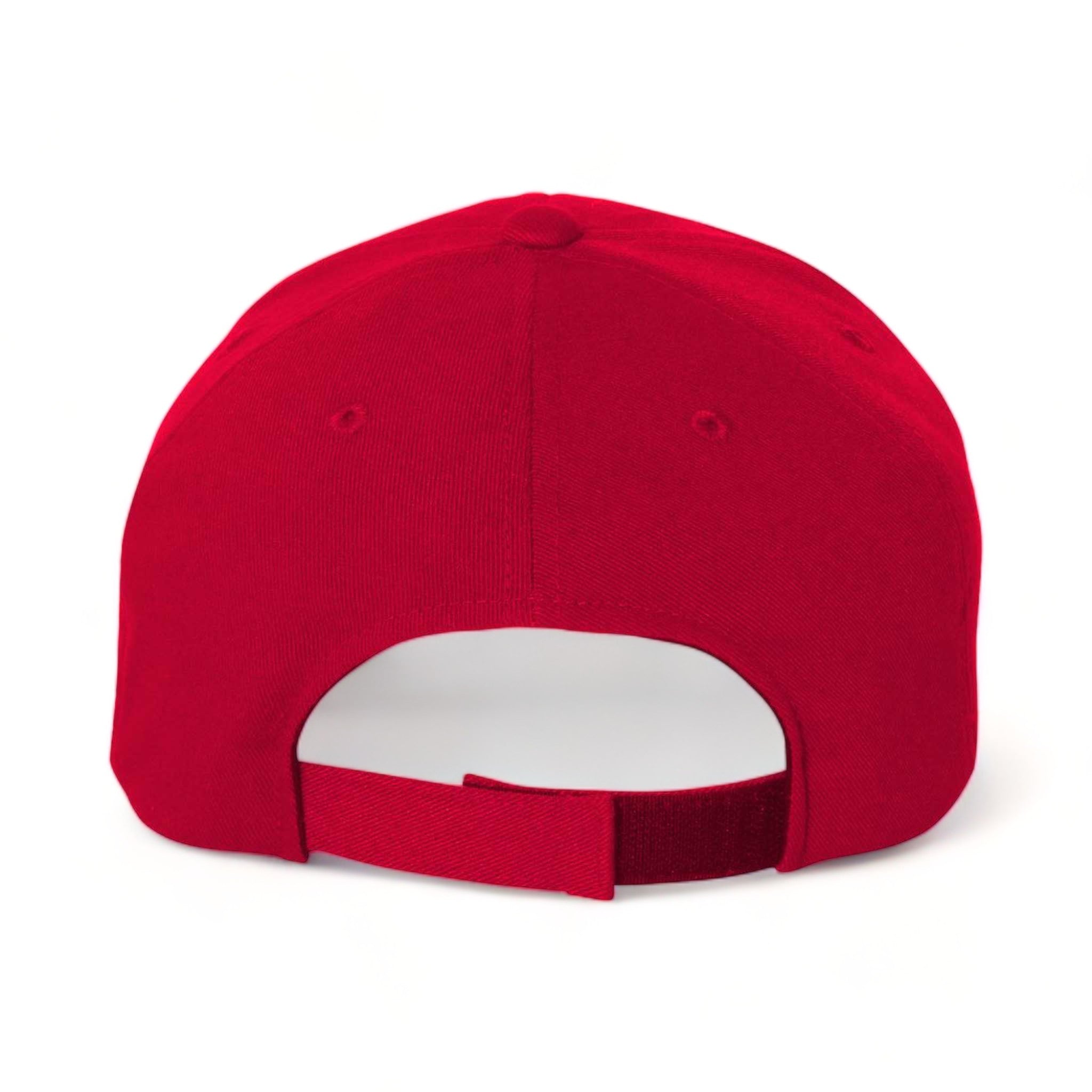 Back view of Flexfit 110C custom hat in red