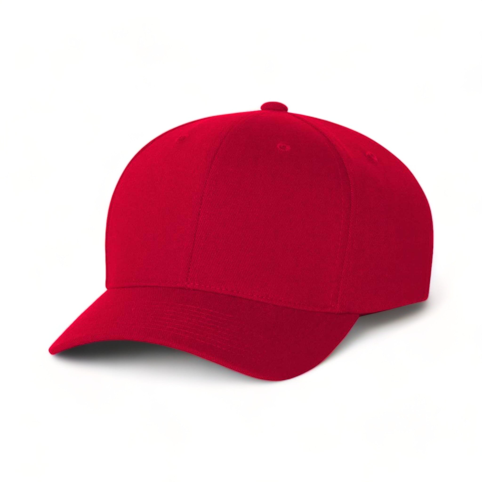 Front view of Flexfit 110C custom hat in red