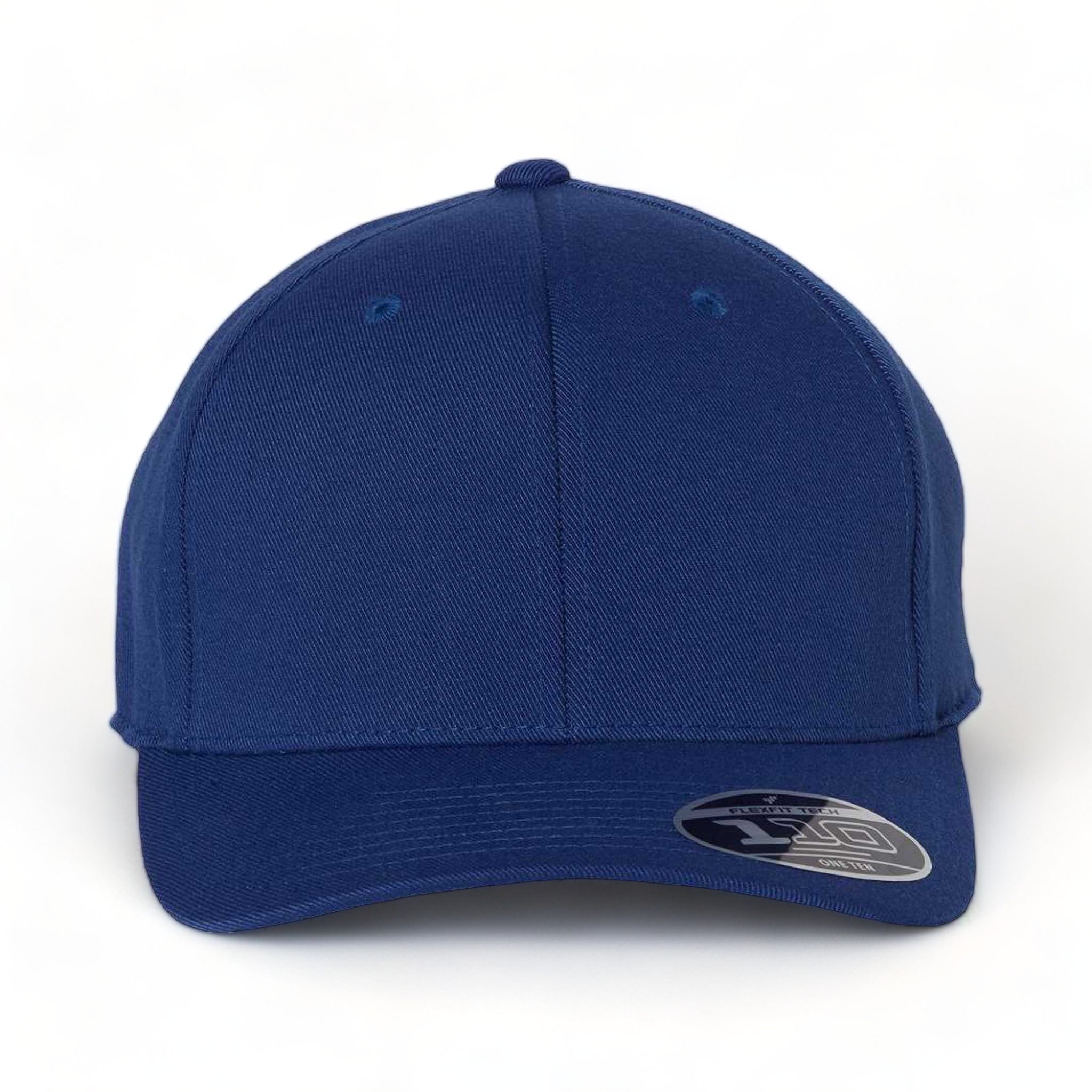 Front view of Flexfit 110C custom hat in royal blue