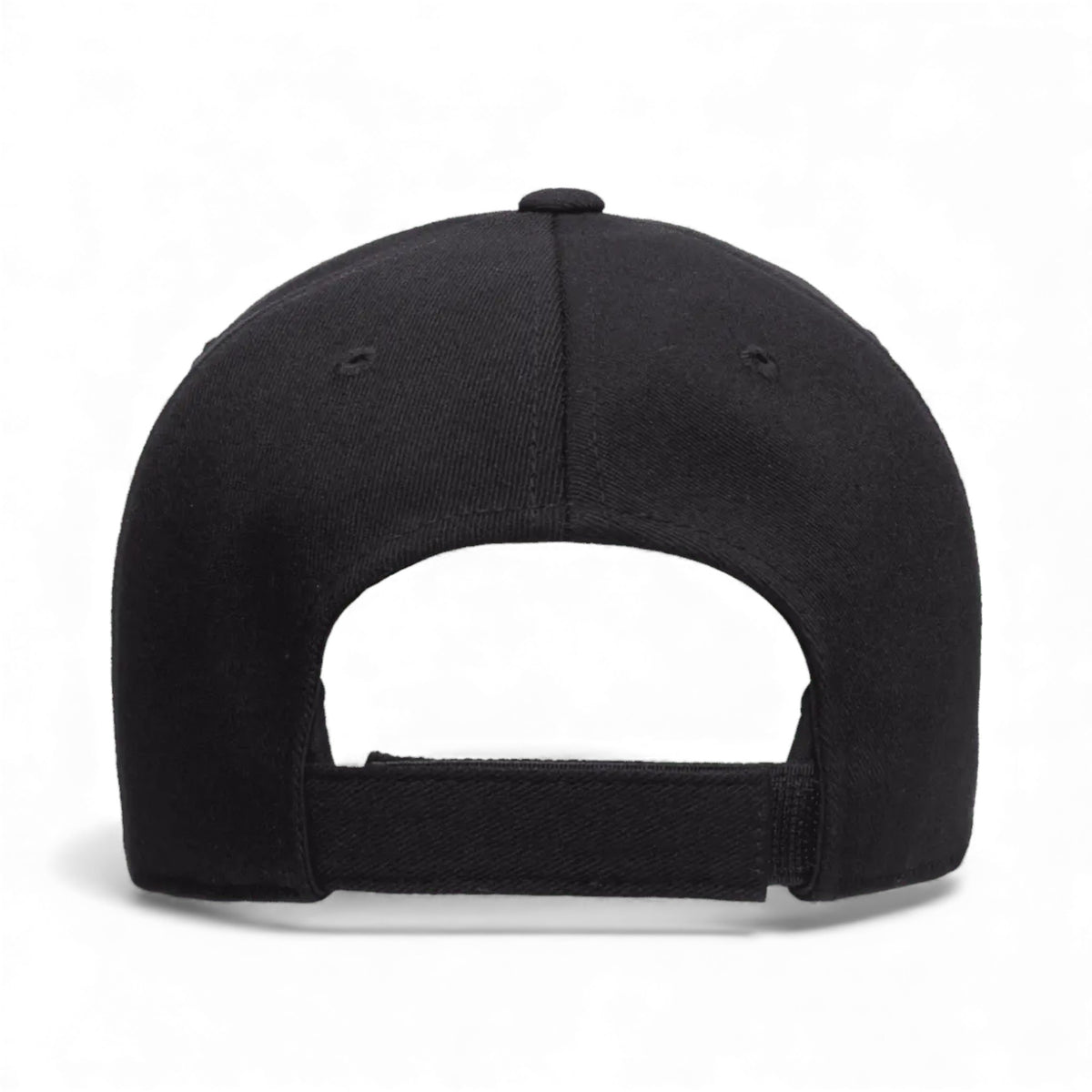 Back view of Flexfit 110C custom hat in black