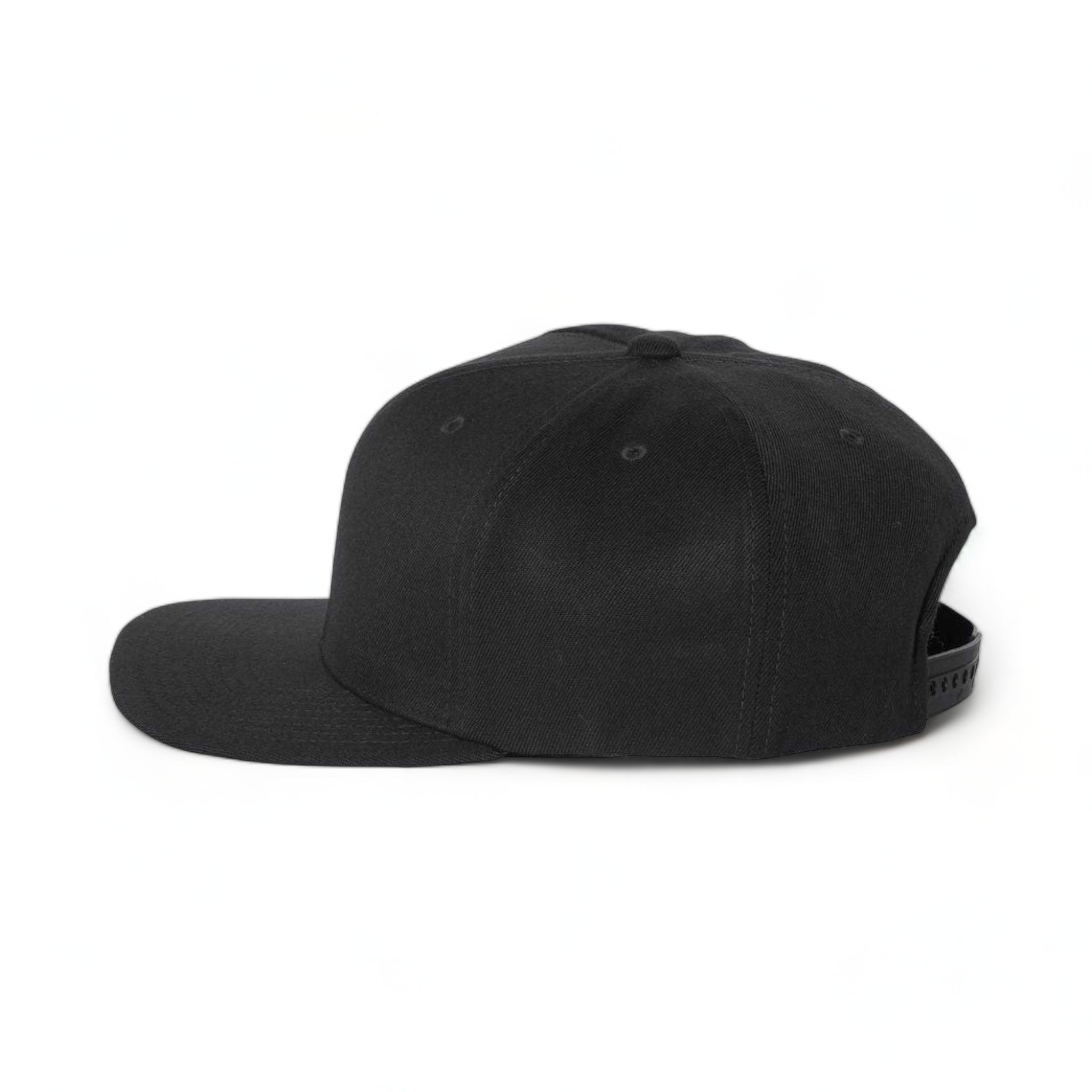 Side view of Flexfit 110F custom hat in black