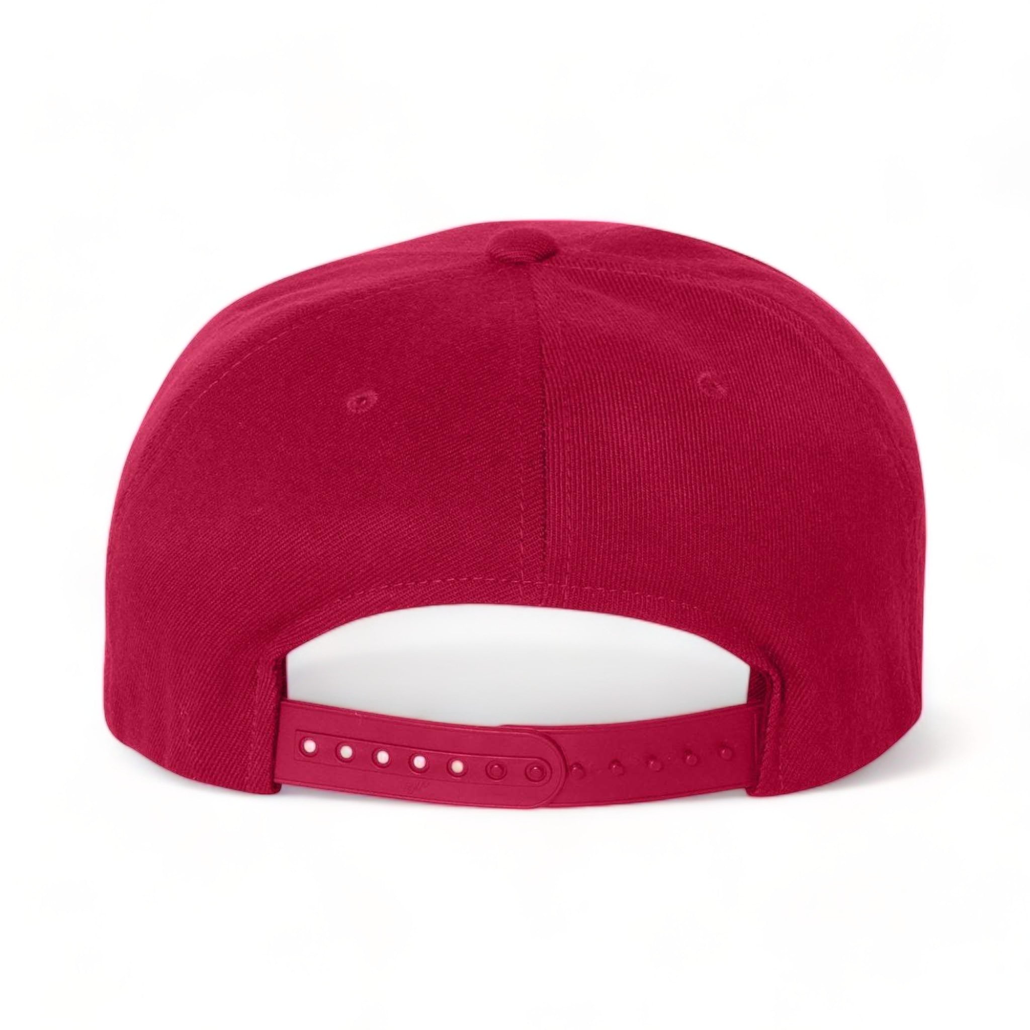 Back view of Flexfit 110F custom hat in red
