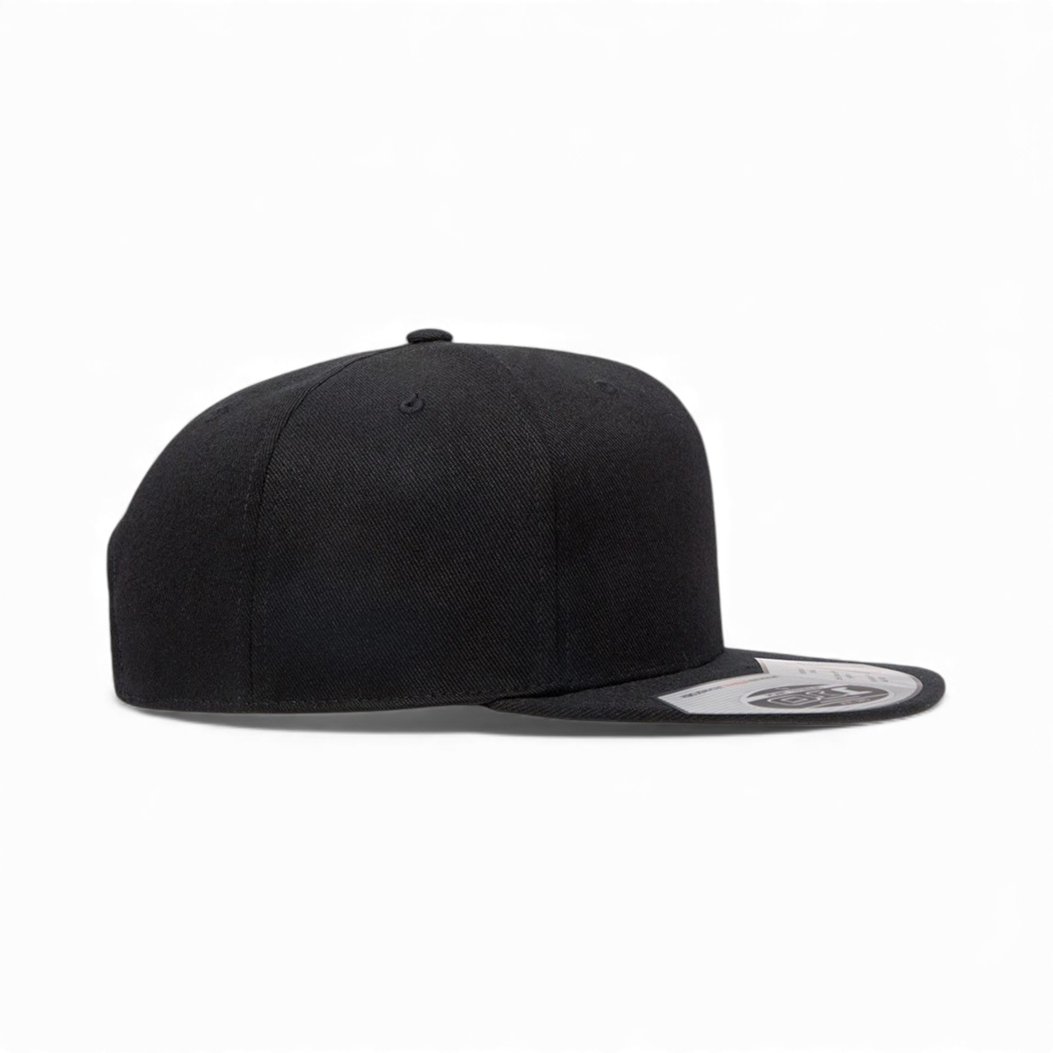 Right side view of Flexfit 110F custom hat in black