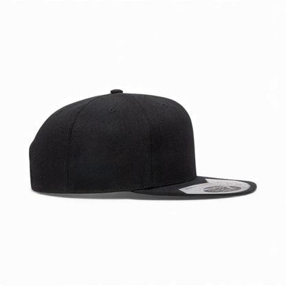 Right side view of Flexfit 110F custom hat in black