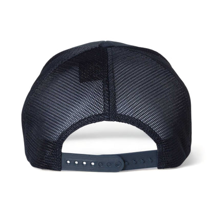 Back view of Flexfit 110M custom hat in navy