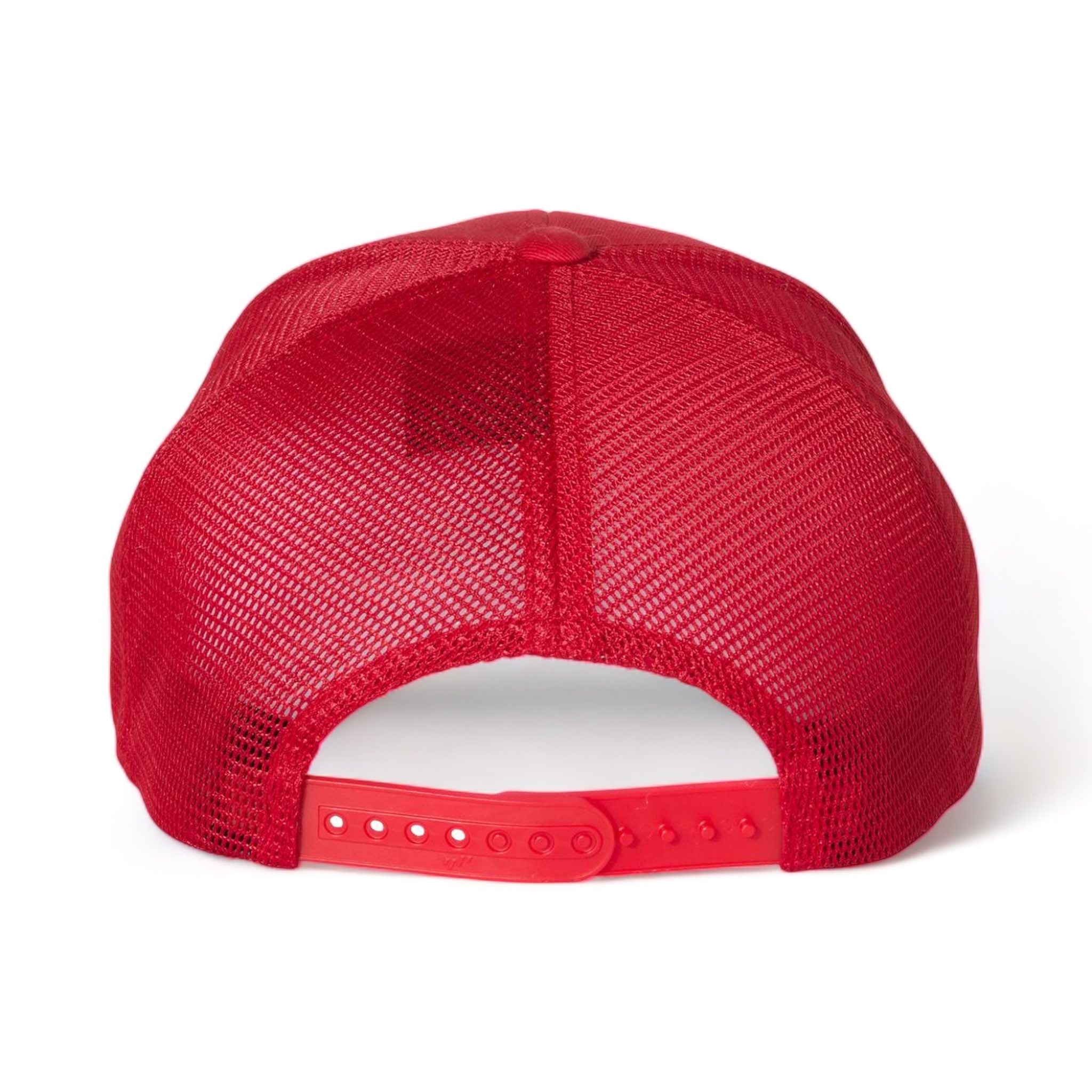 Back view of Flexfit 110M custom hat in red