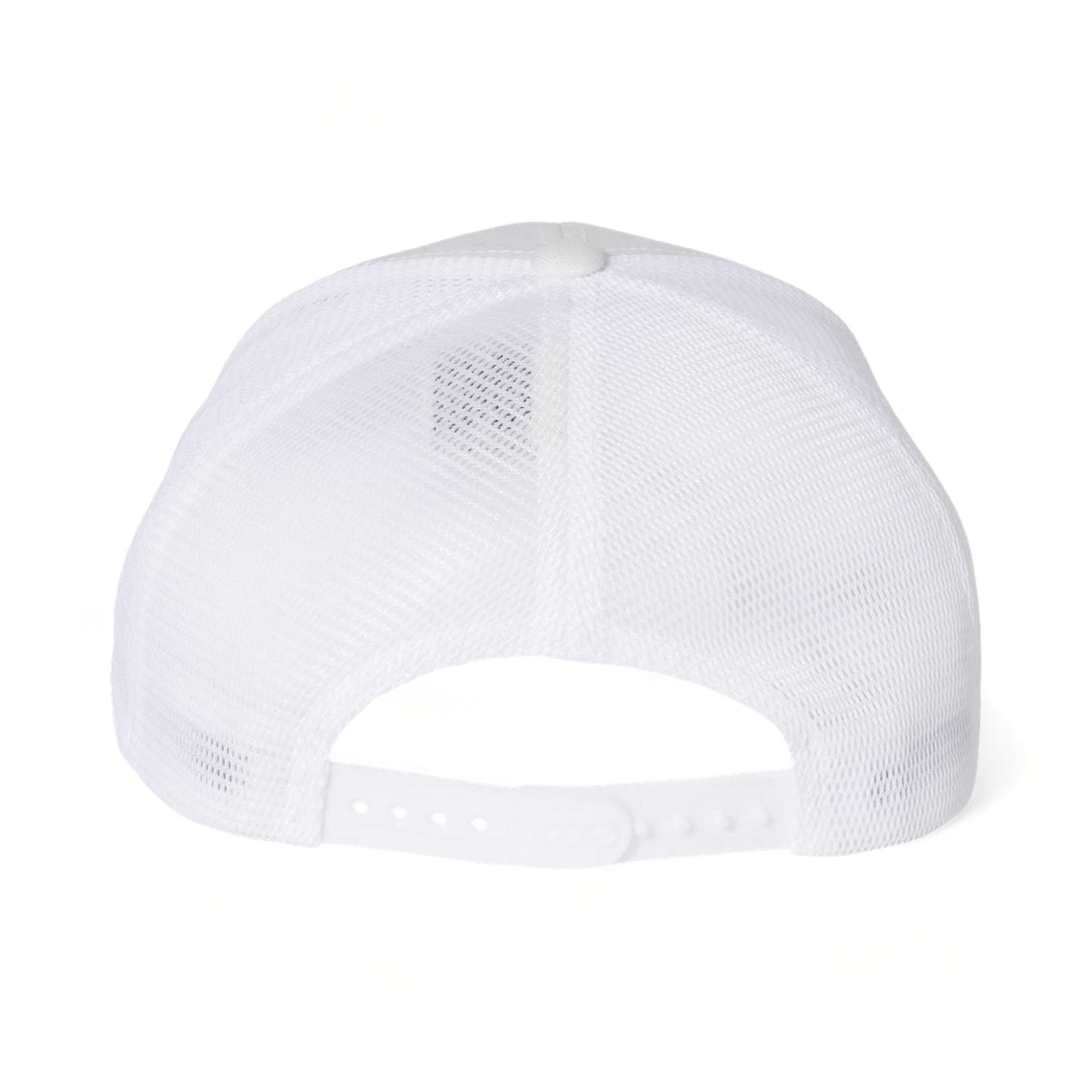 Back view of Flexfit 110M custom hat in white