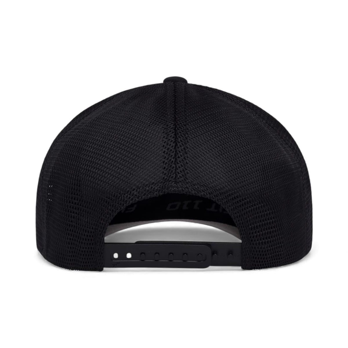 Back view of Flexfit 110M custom hat in black
