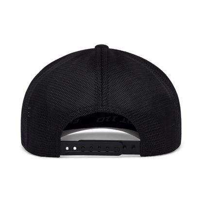 Back view of Flexfit 110M custom hat in black