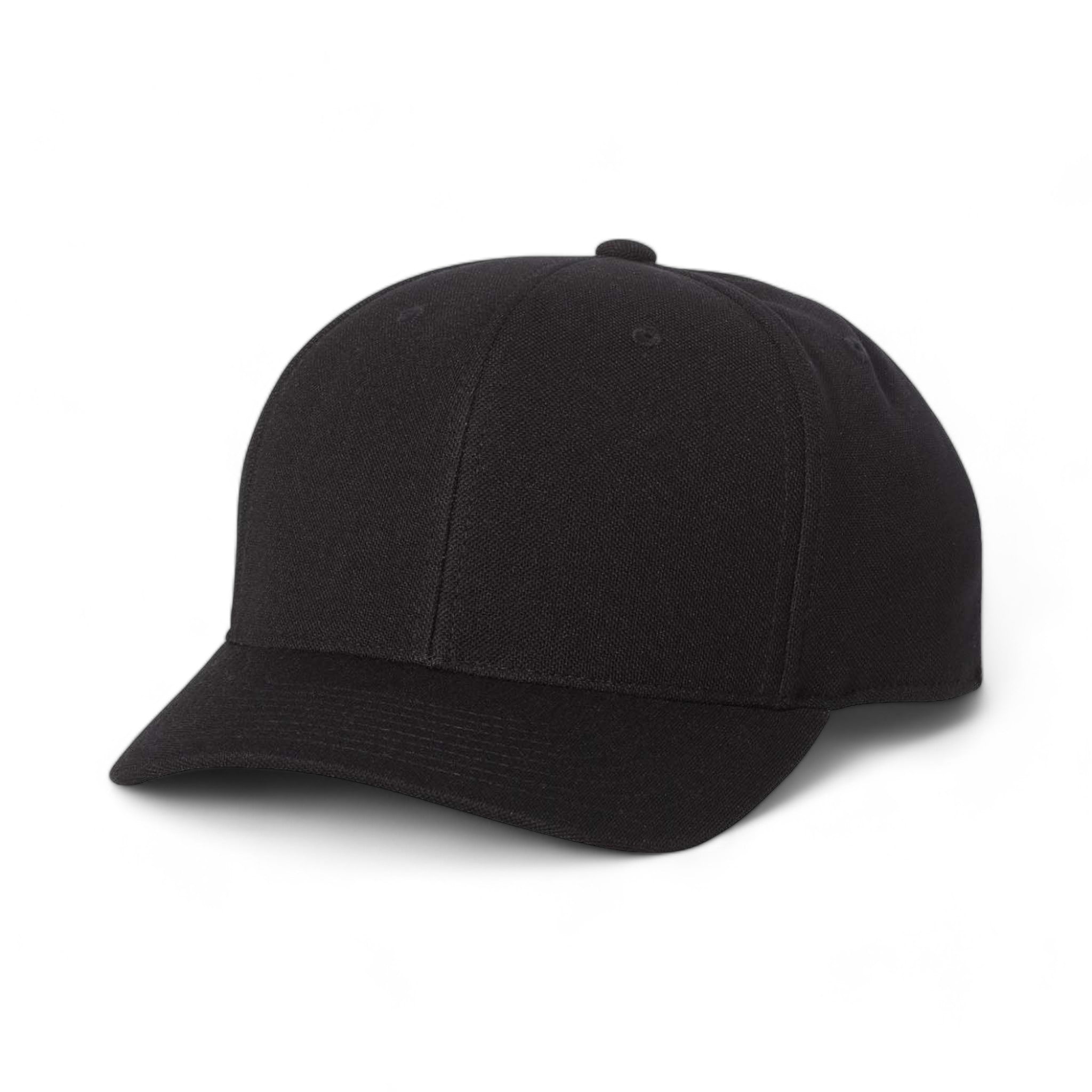 Front view of Flexfit 110P custom hat in black