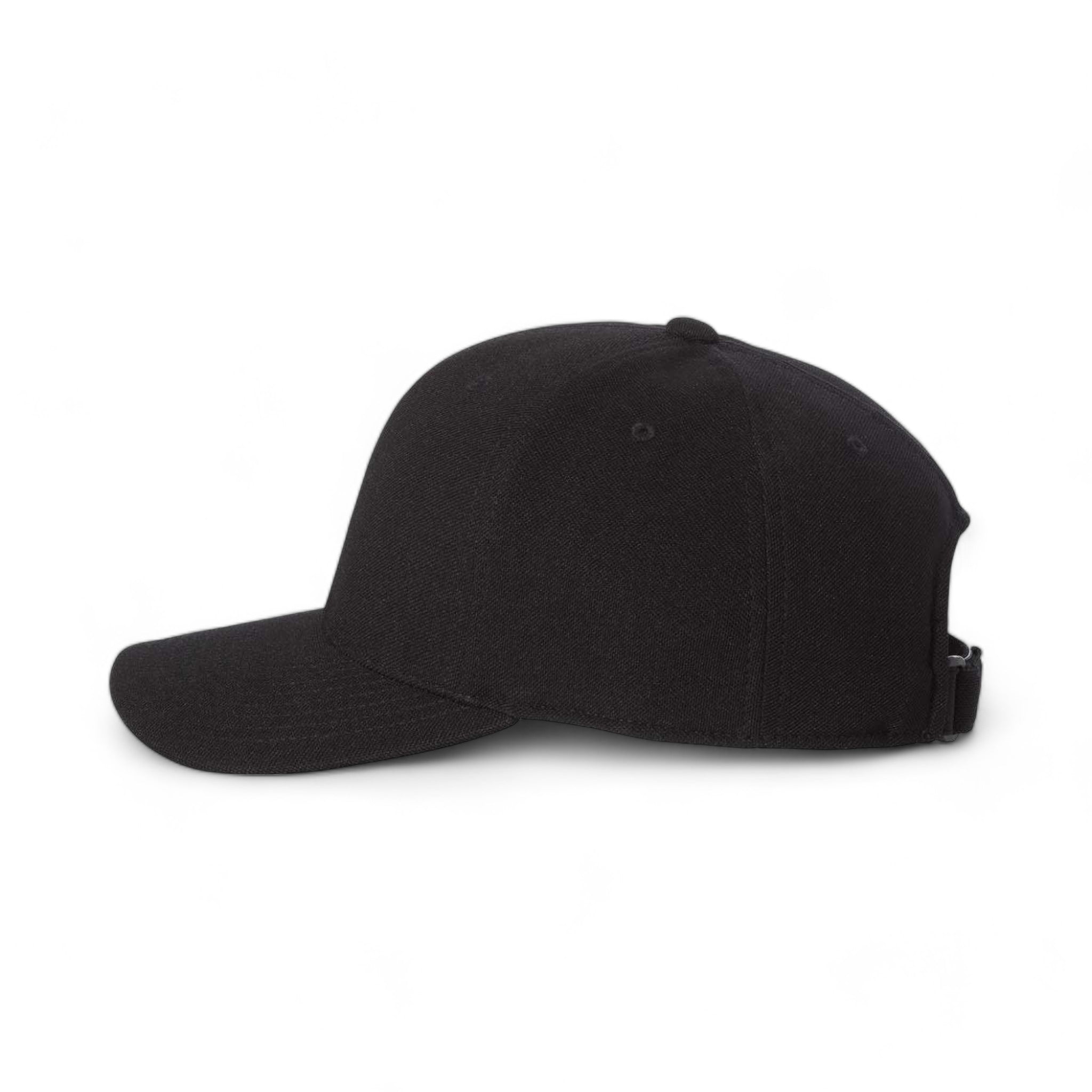 Side view of Flexfit 110P custom hat in black