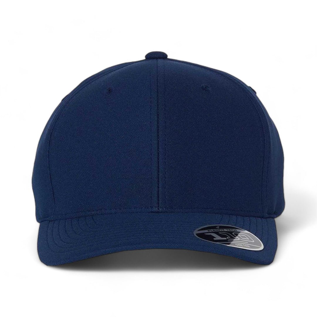 Front view of Flexfit 110P custom hat in navy