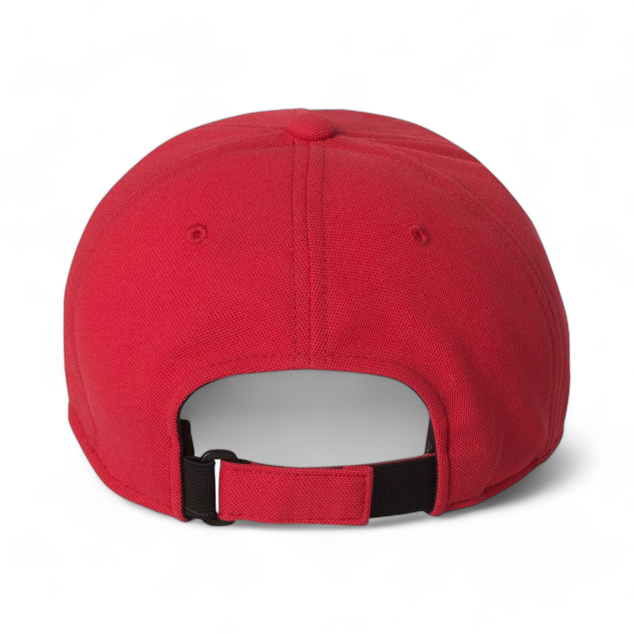 Back view of Flexfit 110P custom hat in red