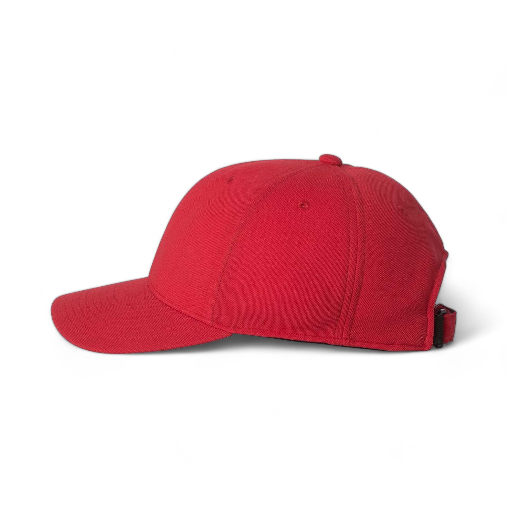 Side view of Flexfit 110P custom hat in red