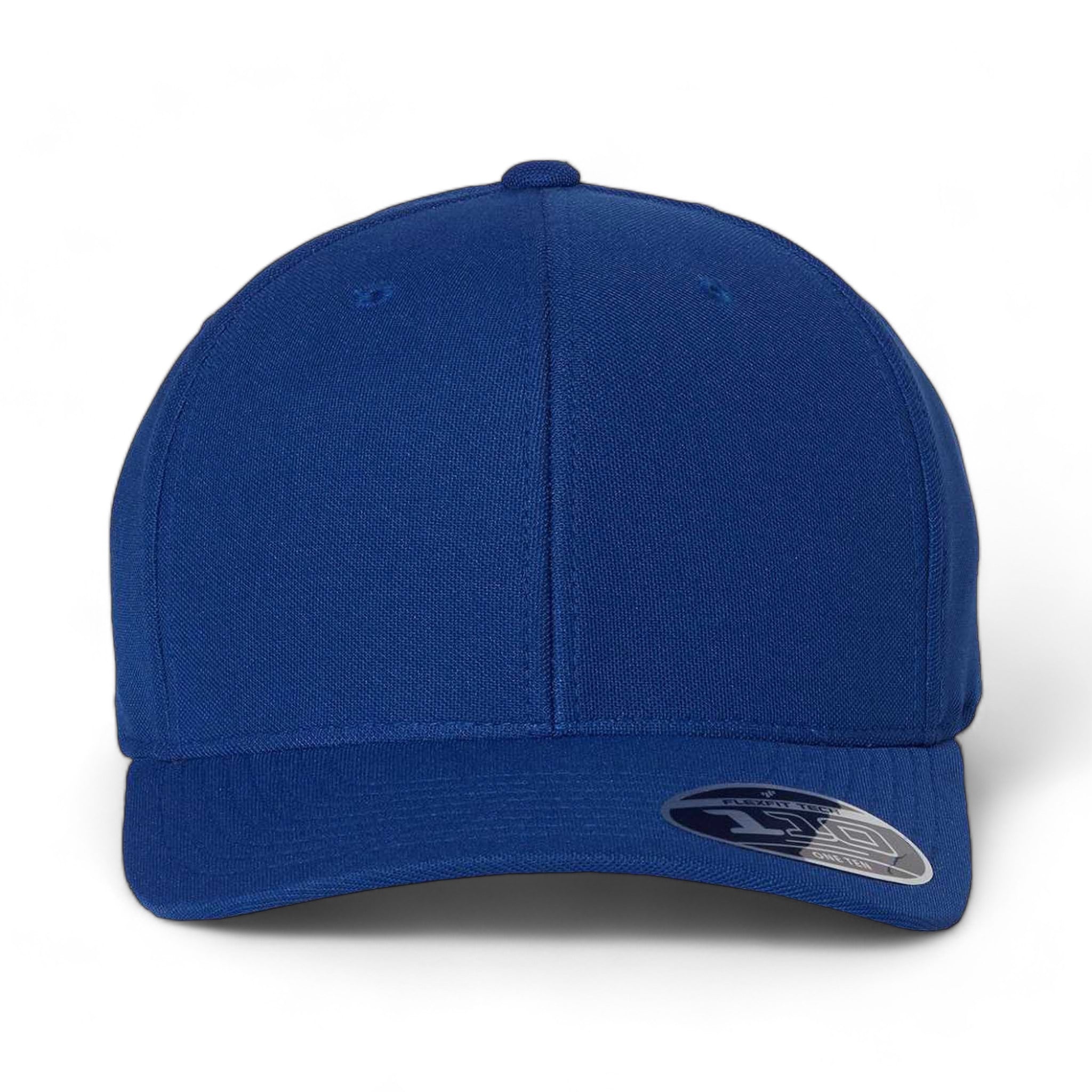 Front view of Flexfit 110P custom hat in royal blue