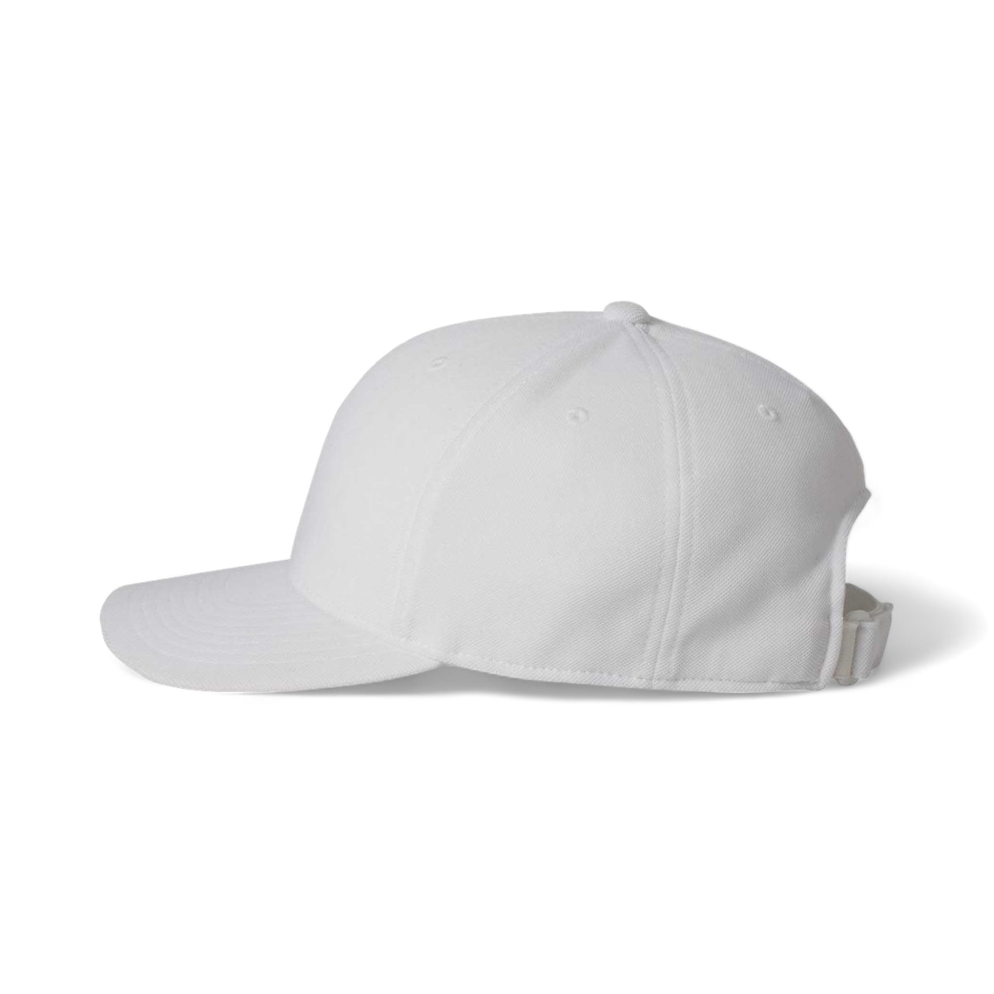 Side view of Flexfit 110P custom hat in white