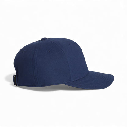 Right side view of Flexfit 110P custom hat in navy