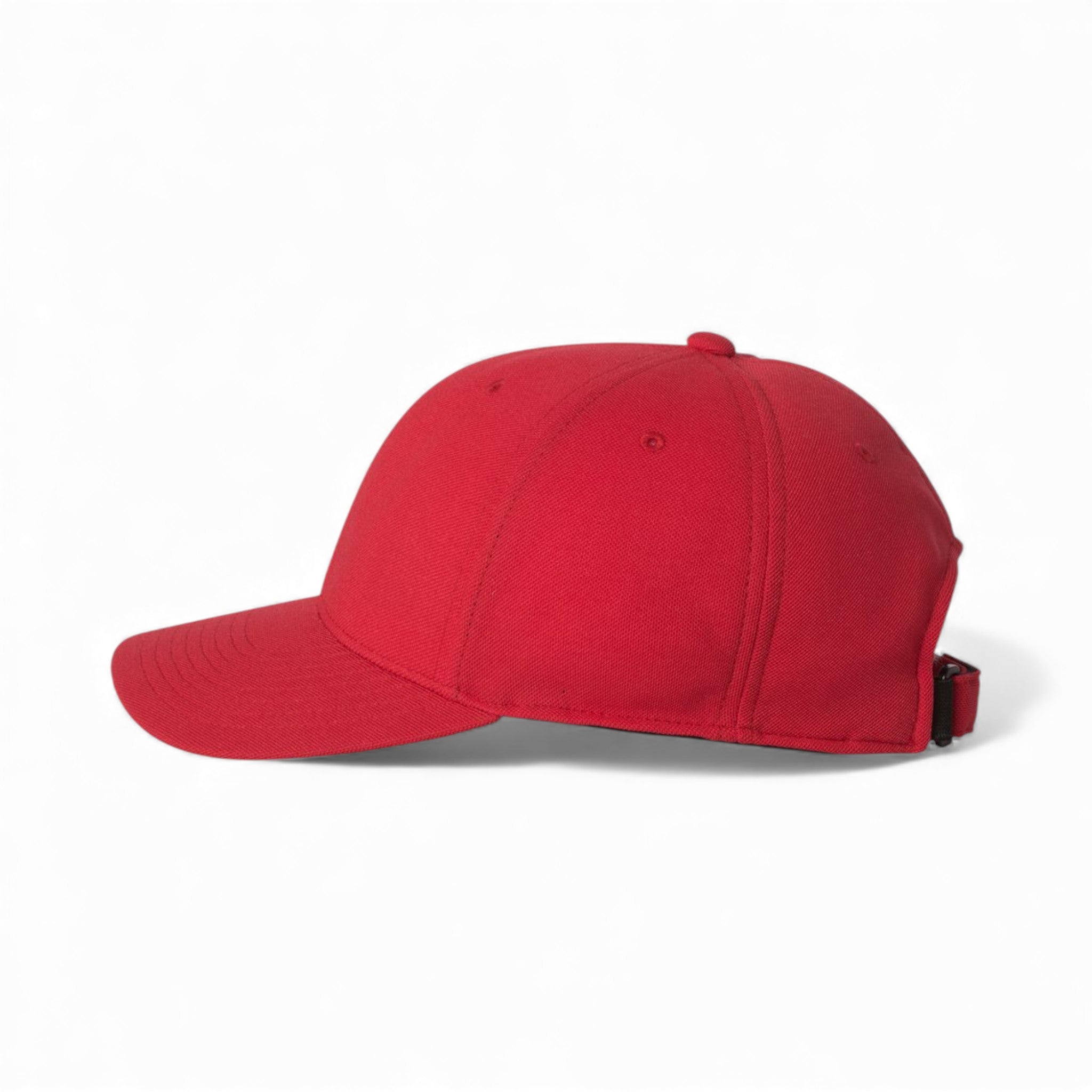 Left side view of Flexfit 110P custom hat in red