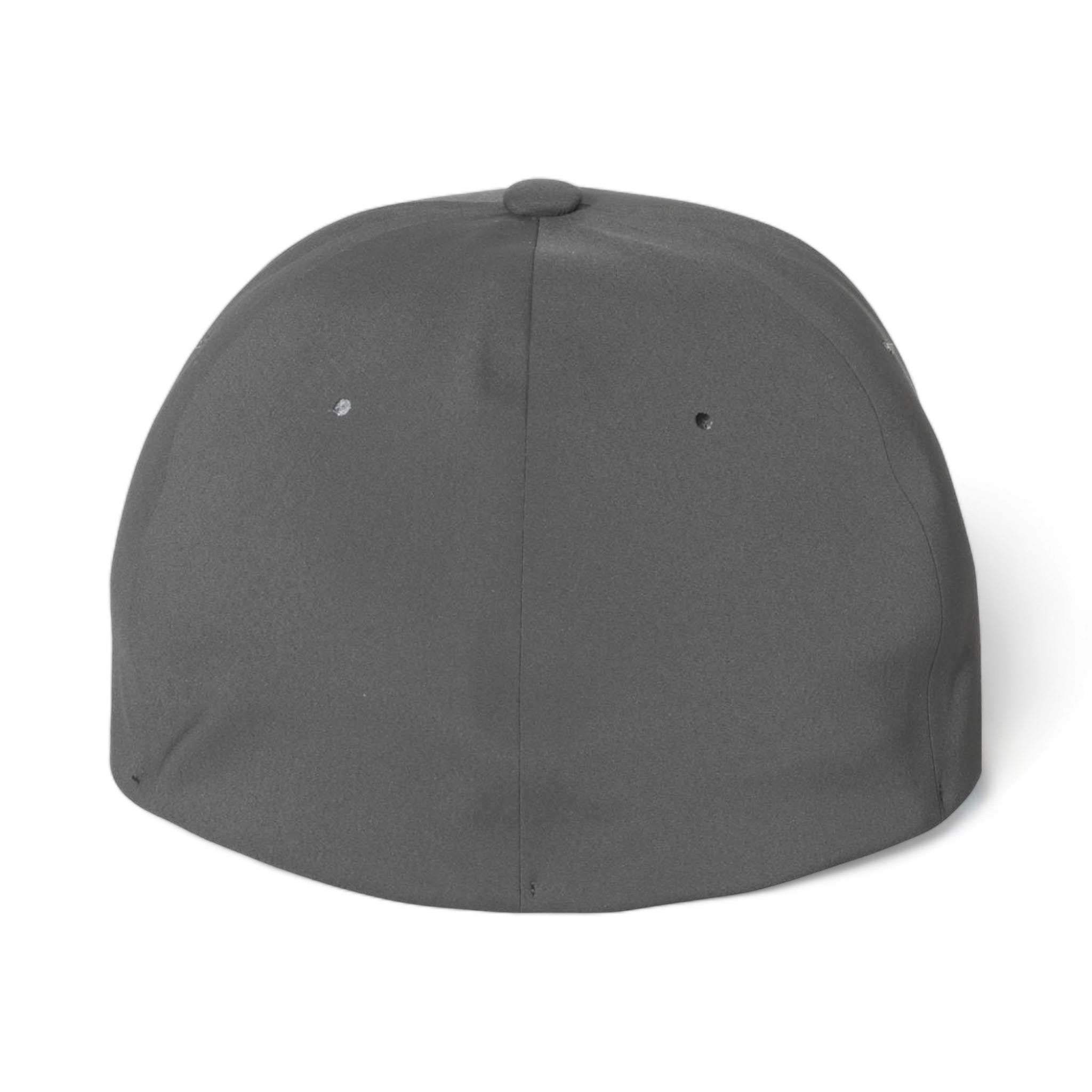 Back view of Flexfit 180 custom hat in dark grey