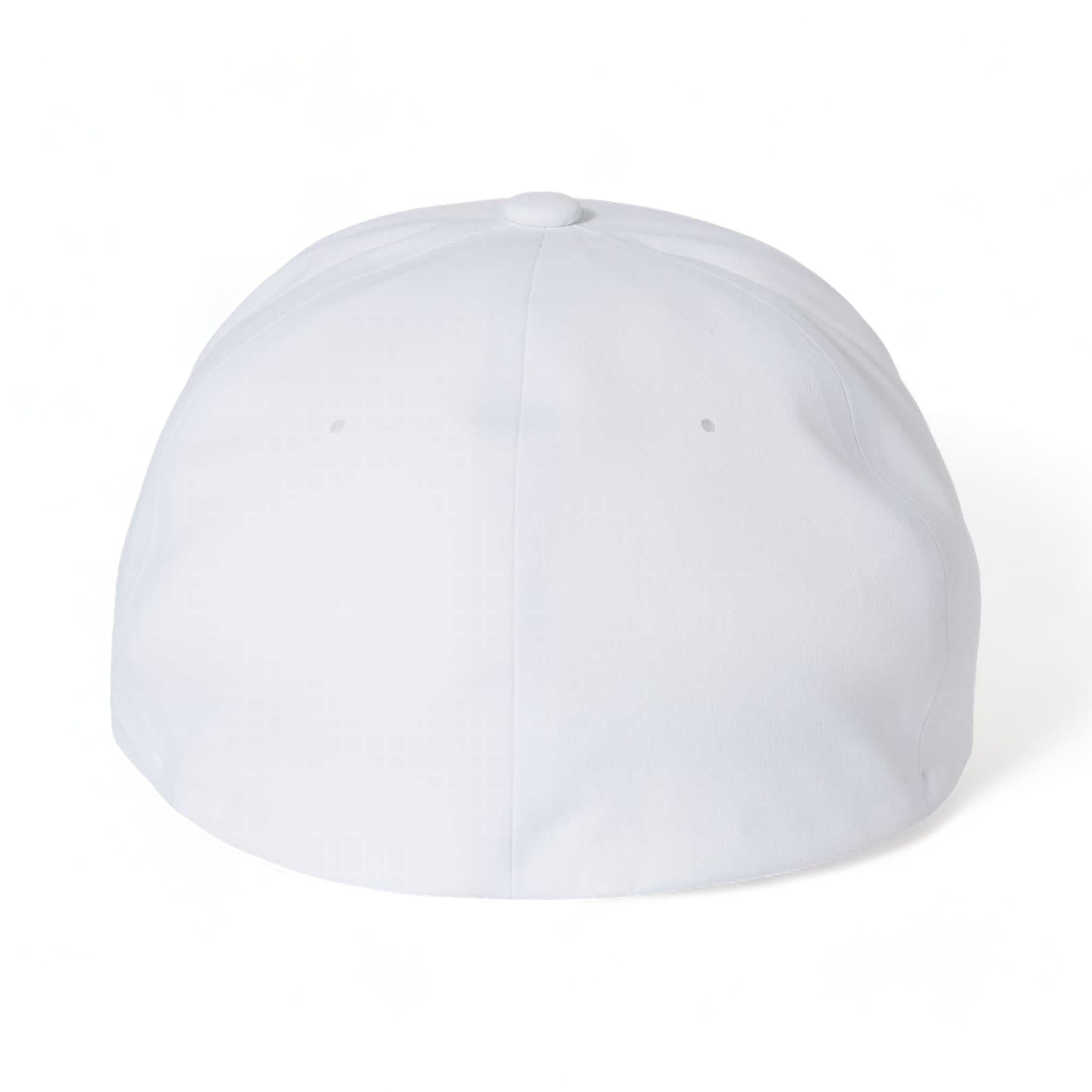Back view of Flexfit 180 custom hat in white