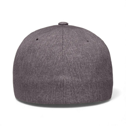 Back view of Flexfit 180 custom hat in melange blue