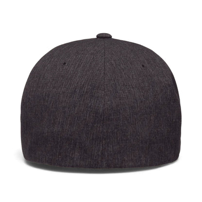 Back view of Flexfit 180 custom hat in mélange charcoal