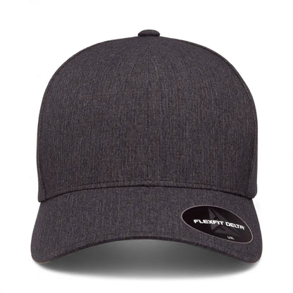 Front view of Flexfit 180 custom hat in mélange charcoal