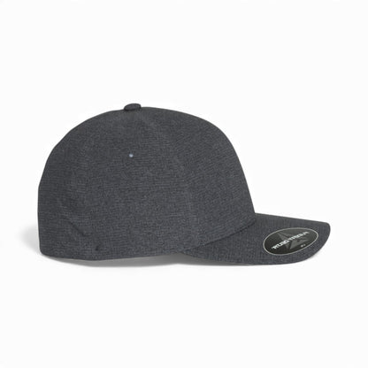 Right side view of Flexfit 180 custom hat in melange charcoal
