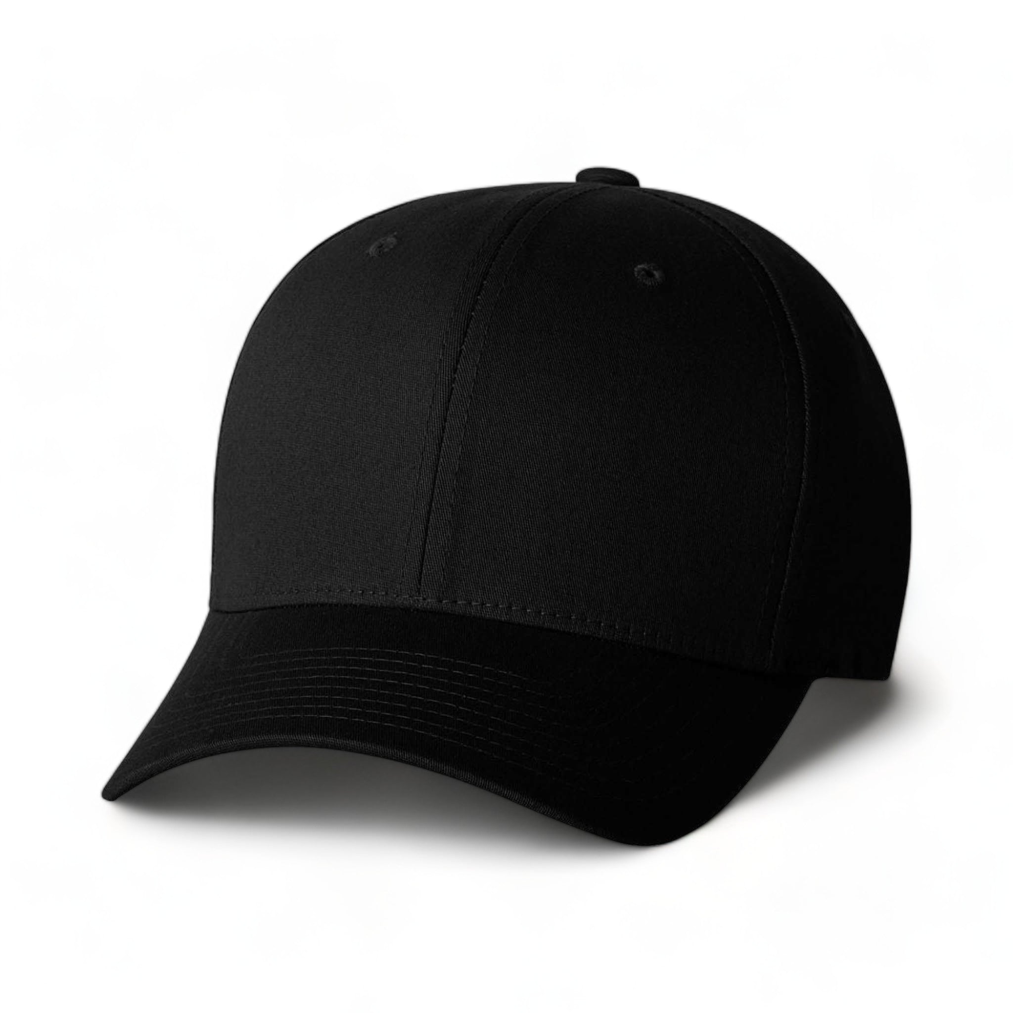 Front view of Flexfit 5001 custom hat in black
