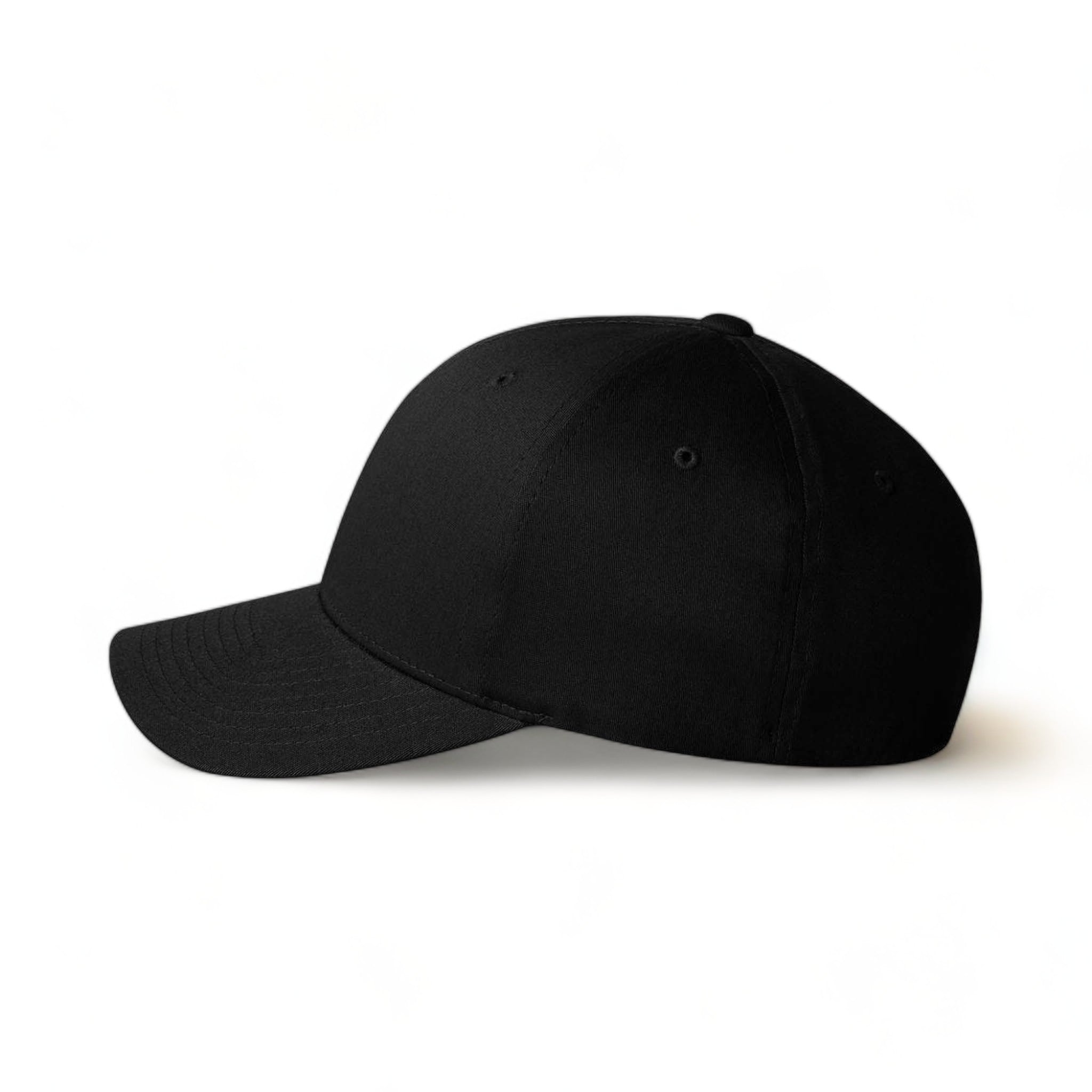 Side view of Flexfit 5001 custom hat in black