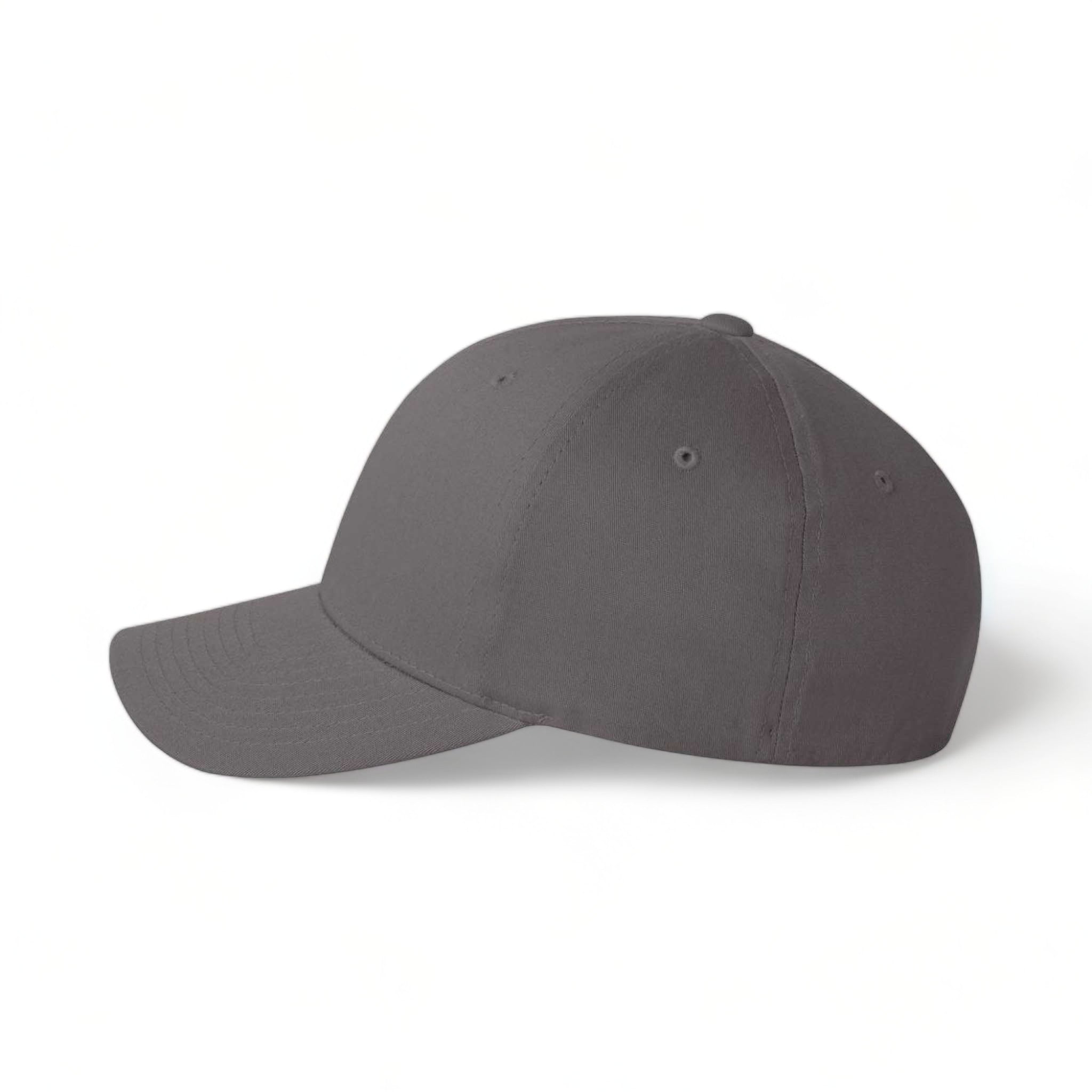 Side view of Flexfit 5001 custom hat in grey