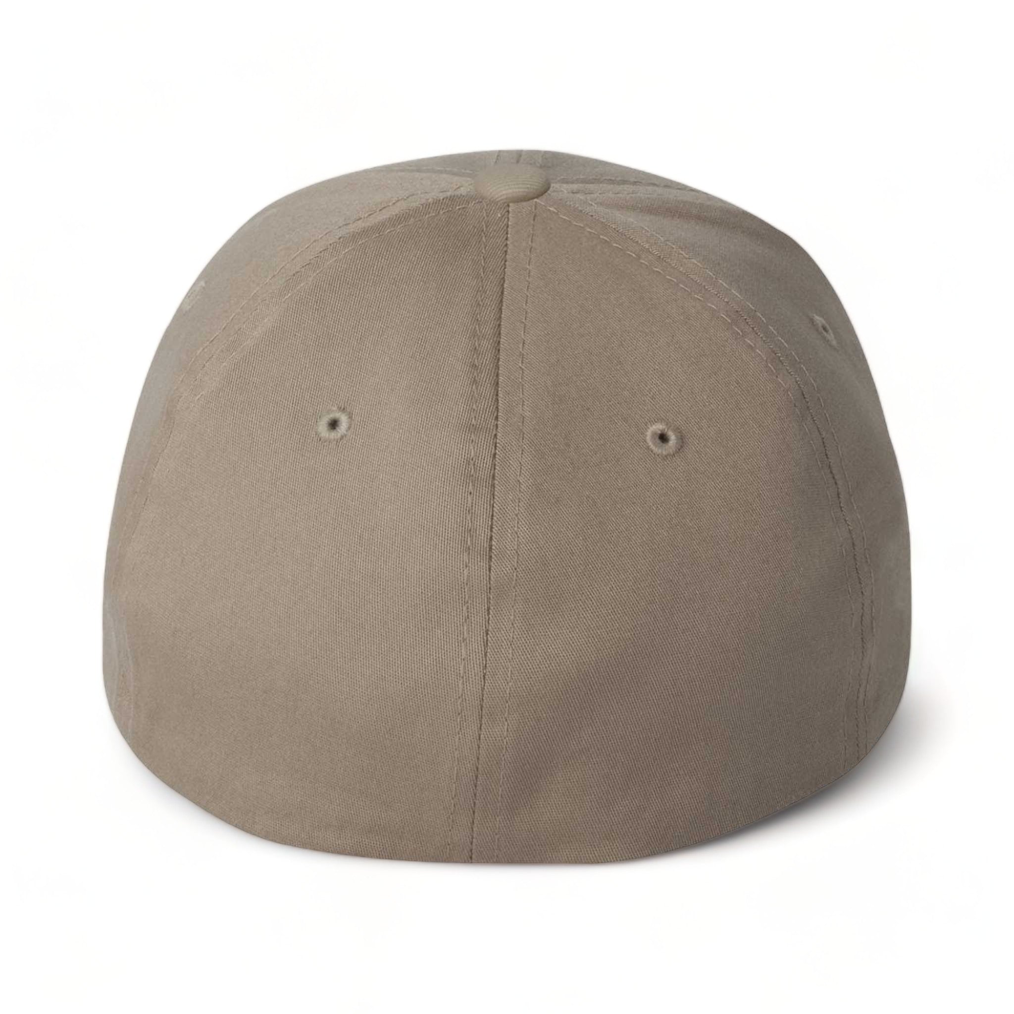 Back view of Flexfit 5001 custom hat in khaki