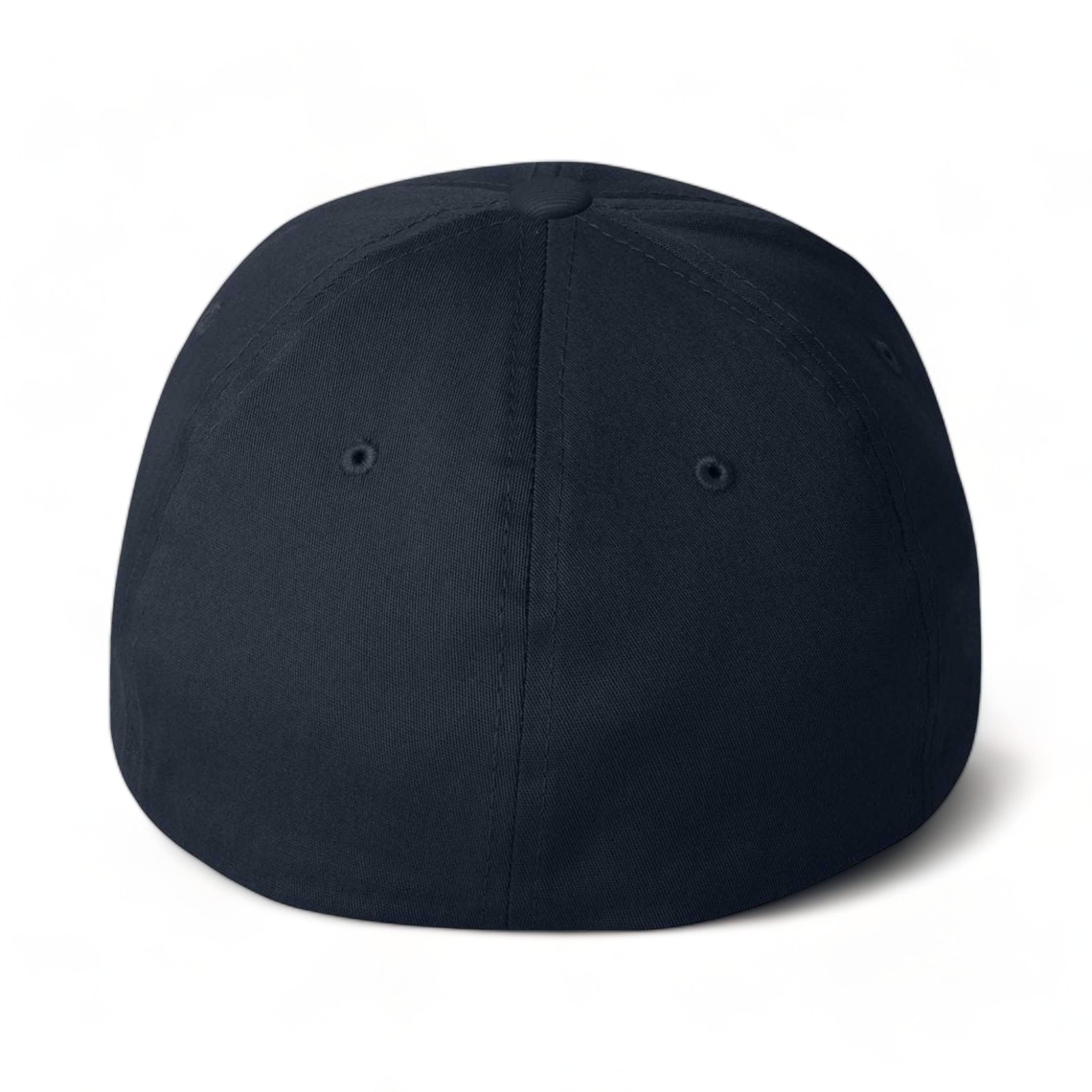 Back view of Flexfit 5001 custom hat in navy
