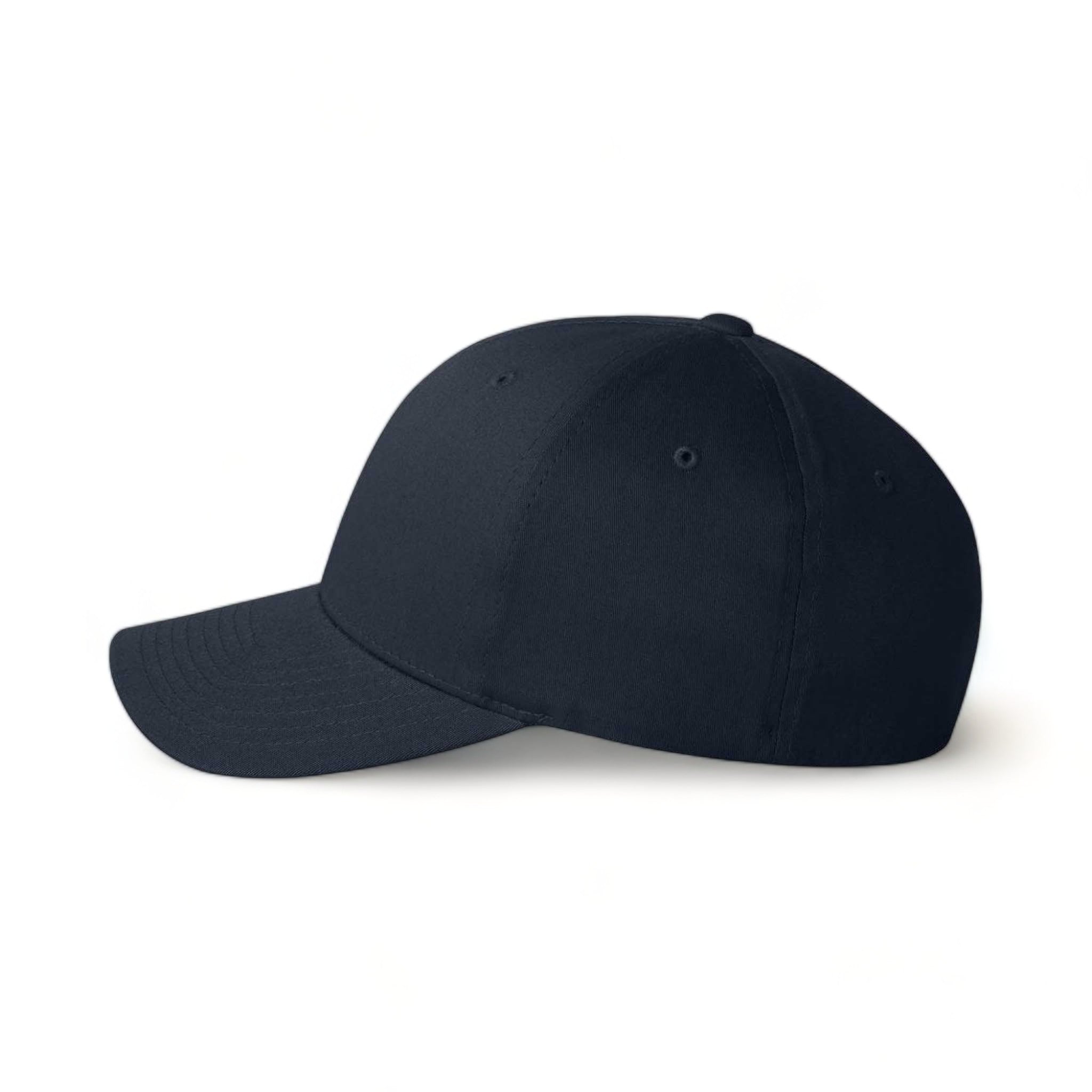 Side view of Flexfit 5001 custom hat in navy