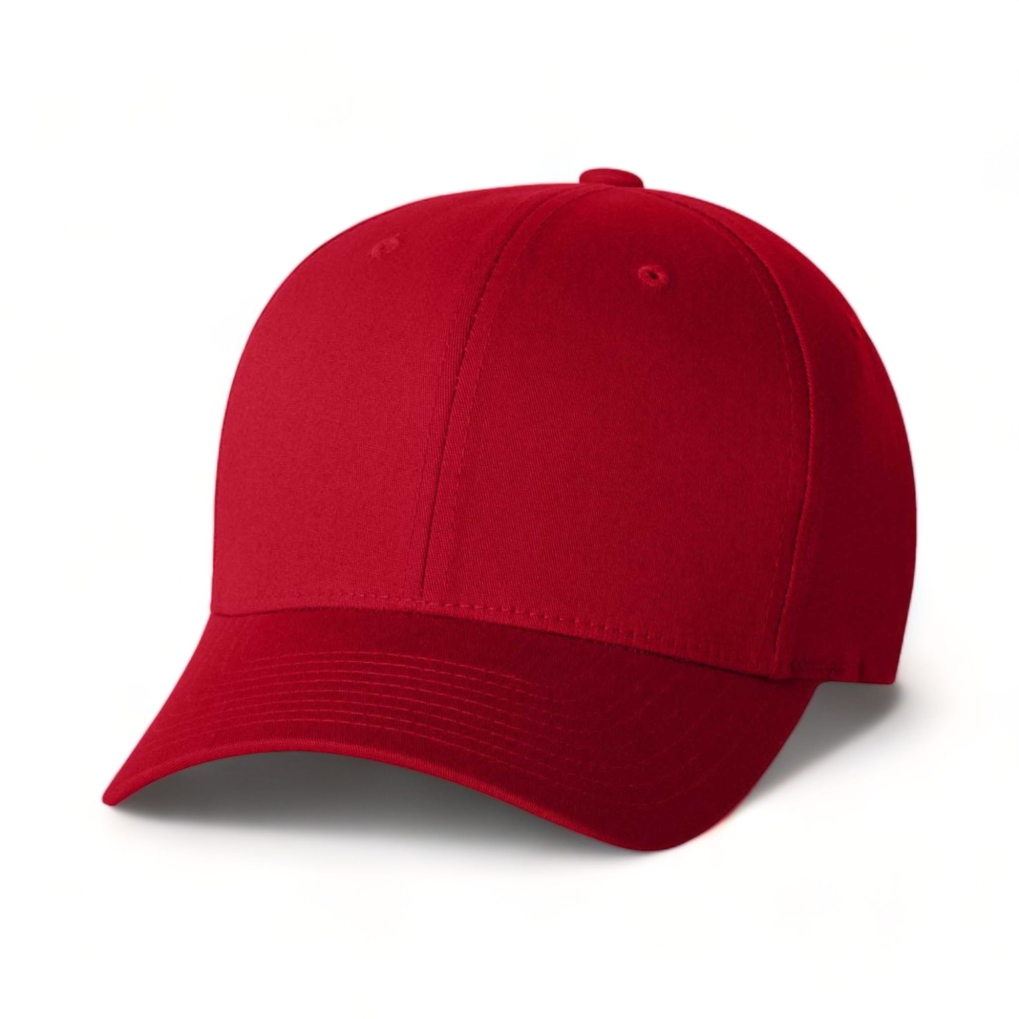 Front view of Flexfit 5001 custom hat in red