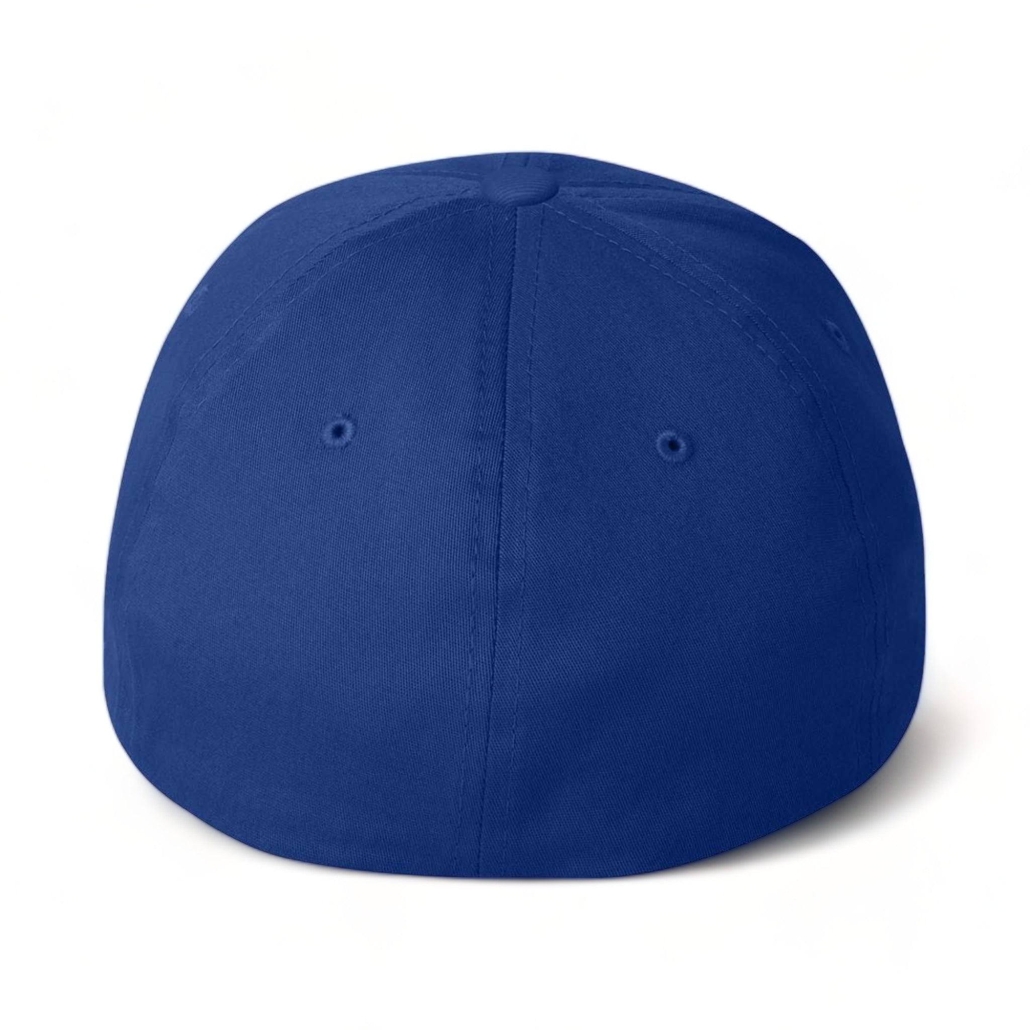 Back view of Flexfit 5001 custom hat in royal blue
