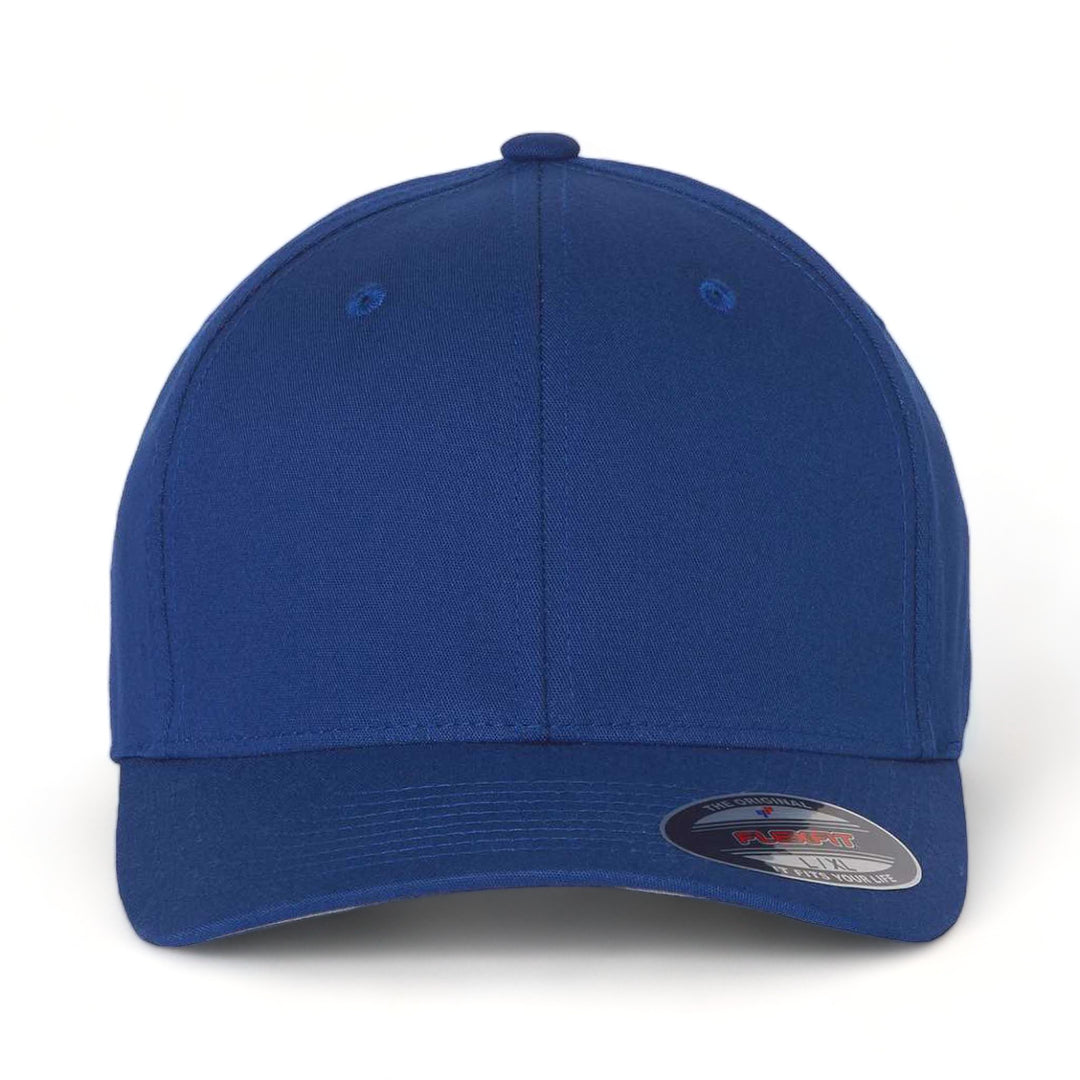 Front view of Flexfit 5001 custom hat in royal blue