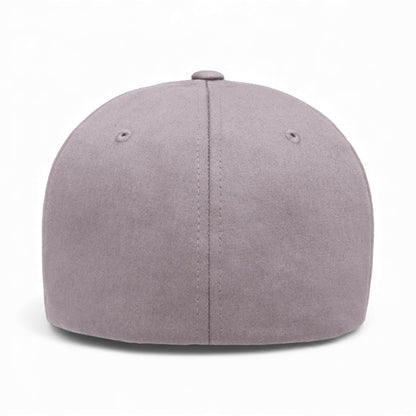 Back view of Flexfit 5001 custom hat in grey