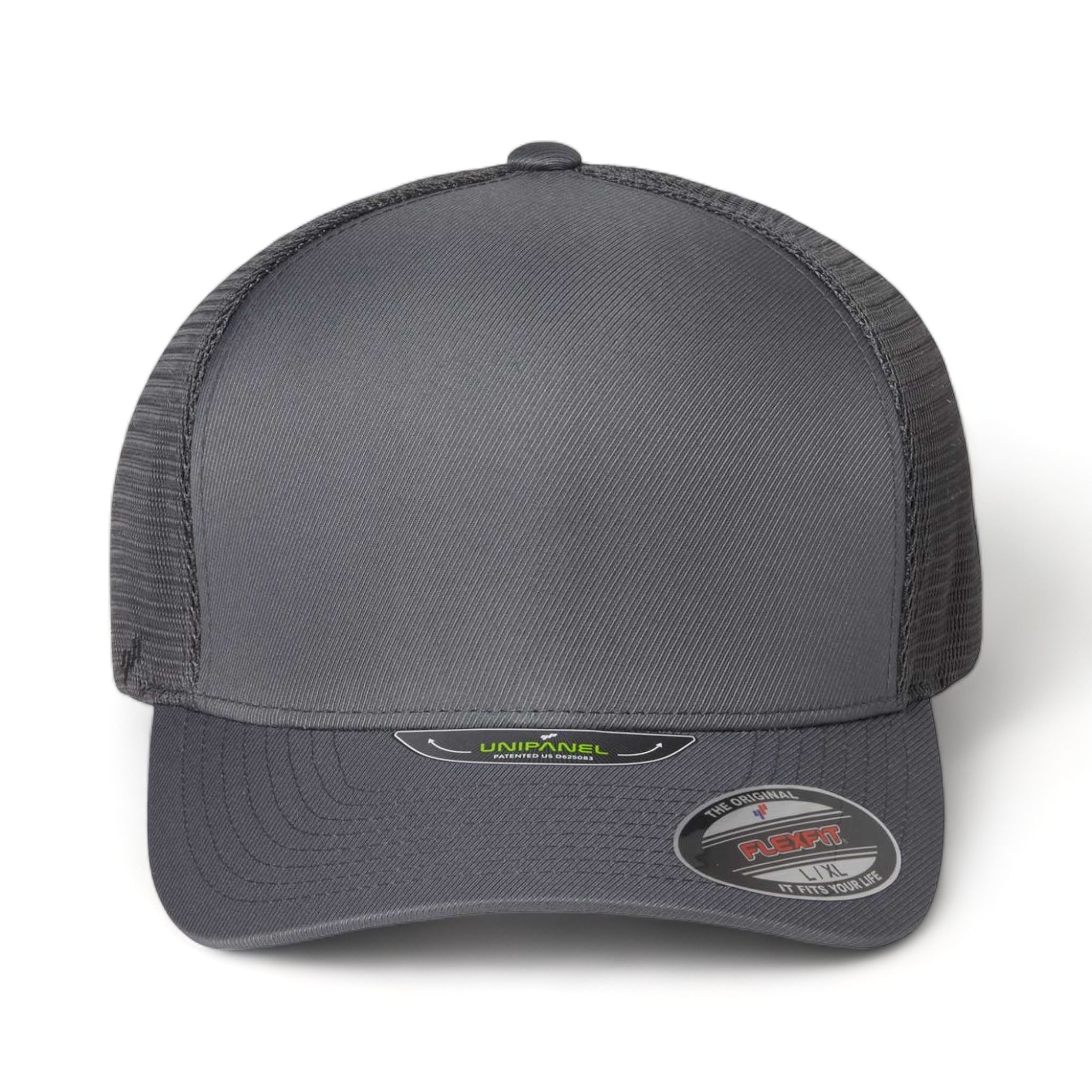 Front view of Flexfit 5511UP custom hat in charcoal