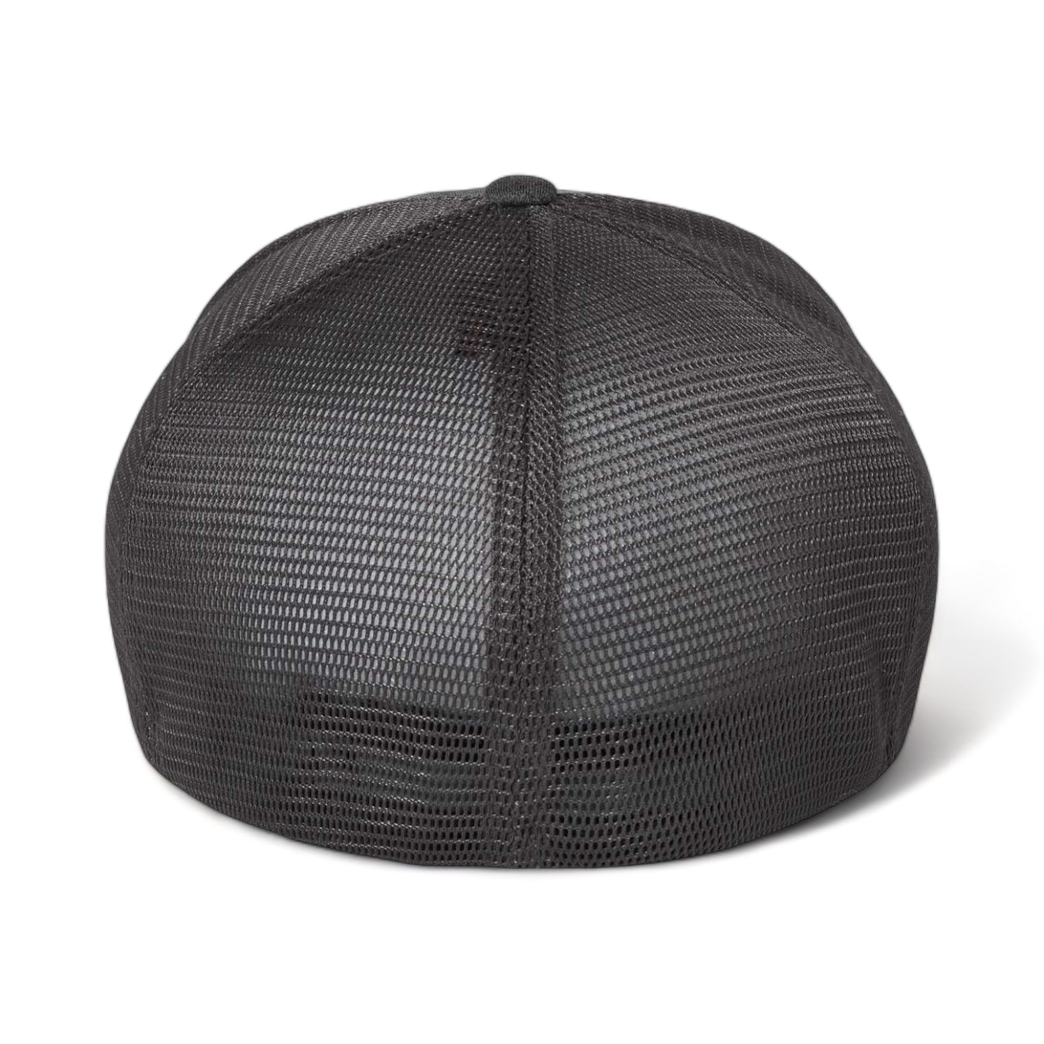 Back view of Flexfit 5511UP custom hat in mélange dark grey