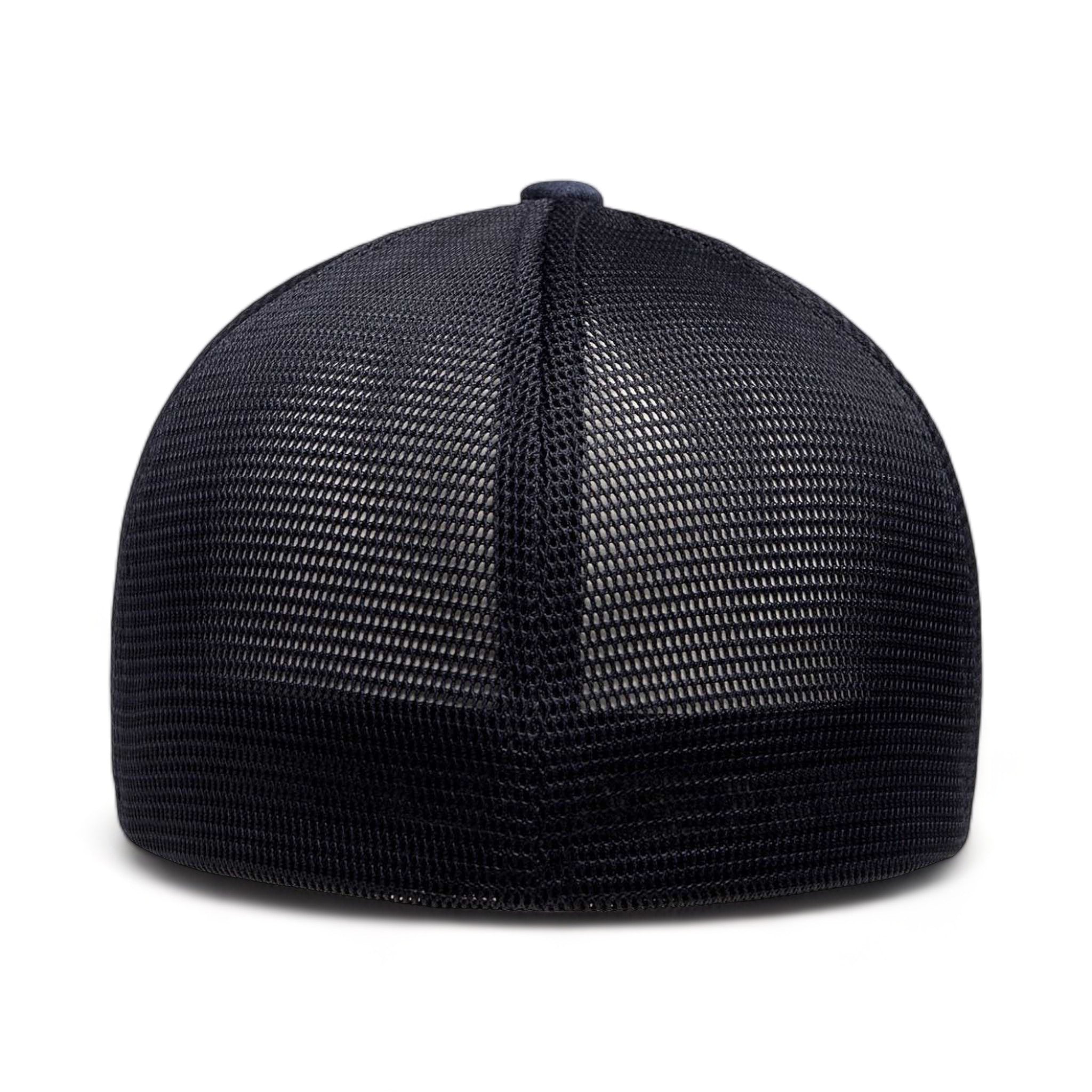 Back view of Flexfit 5511UP custom hat in mélange navy